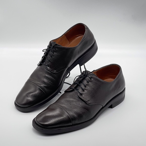 SALVATORE FERRAGAMO STUDIO PEBBLED LEATHER OXFORDS main image 4